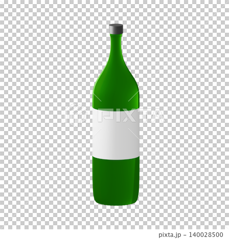 3DCG green wine bottle 3DCG green wine bottle 140028500