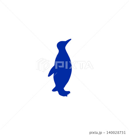 青いペンギンのシンプルなシルエットイラスト・透過PNG・冬や動物関連の素材 青いペンギンのシンプルなシルエットイラスト・透過PNG・冬や動物関連の素材 140028731