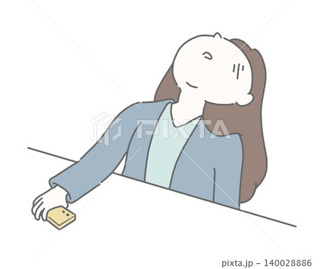スマホを持ち絶望でのけぞる女性 スマホを持ち絶望でのけぞる女性 140028886