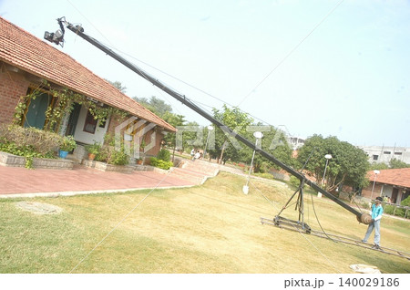 Movie Camera on a Crane Movie Camera on a Crane 140029186