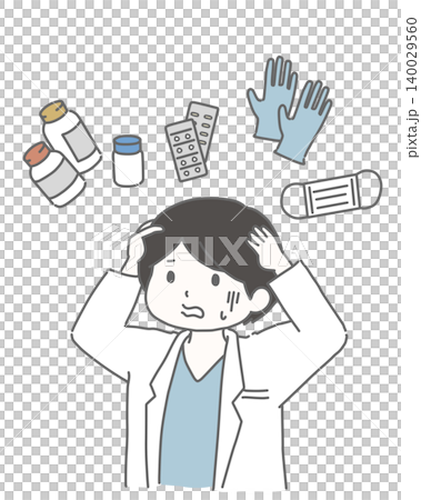 医療物資不足や高騰に頭を抱える医師  140029560