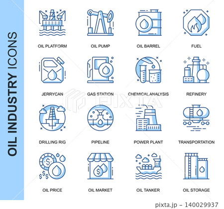 Thin Line Oil Industry Related Vector Icons Set for Website and Mobile Site and Apps. Outline icons design. Contains such Icons as Oil Tanker, Fuel, Gas Station and more. Linear Pictogram Pack. Thin Line Oil Industry Related Vector Icons Set for Website and Mobile Site and Apps. Outline icons design. Contains such Icons as Oil Tanker, Fuel, Gas Station and more. Linear Pictogram Pack. 140029937