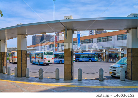 島根県松江市朝日町の松江駅北口とバス乗り場 島根県松江市朝日町の松江駅北口とバス乗り場 140030152
