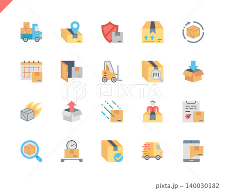 Simple Set Shipping Flat Icons for Website and Mobile Apps. Contains such Icons as Export, Logistics, Board, Cargo, Delivery. 48x48 Pixel Perfect. Vector illustration. Simple Set Shipping Flat Icons for Website and Mobile Apps. Contains such Icons as Export, Logistics, Board, Cargo, Delivery. 48x48 Pixel Perfect. Vector illustration. 140030182