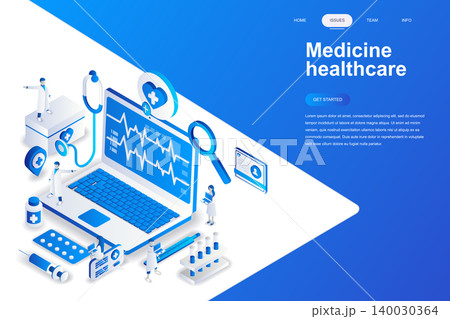 Medicine and healthcare modern flat design isometric concept. Pharmacy and people concept. Landing page template. Conceptual isometric vector illustration for web and graphic design. Medicine and healthcare modern flat design isometric concept. Pharmacy and people concept. Landing page template. Conceptual isometric vector illustration for web and graphic design. 140030364