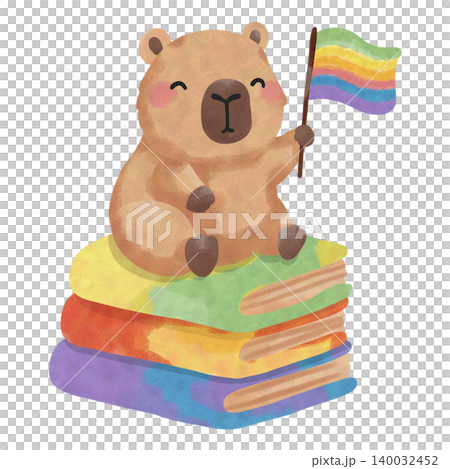 Cute Capybara Pride Month Clipart Bundle, Rainbow LGBTQ Watercolor PNG, Kawaii Pride Animal Illustration Set Cute Capybara Pride Month Clipart Bundle, Rainbow LGBTQ Watercolor PNG, Kawaii Pride Animal Illustration Set 140032452