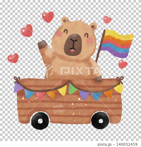Cute Capybara Pride Month Clipart Bundle, Rainbow LGBTQ Watercolor PNG, Kawaii Pride Animal Illustration Set Cute Capybara Pride Month Clipart Bundle, Rainbow LGBTQ Watercolor PNG, Kawaii Pride Animal Illustration Set 140032459