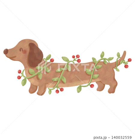Cute Dachshund Watercolor Clipart Bundle, Kawaii Sausage Dog PNG, Floral Puppy Illustration Set Cute Dachshund Watercolor Clipart Bundle, Kawaii Sausage Dog PNG, Floral Puppy Illustration Set 140032559