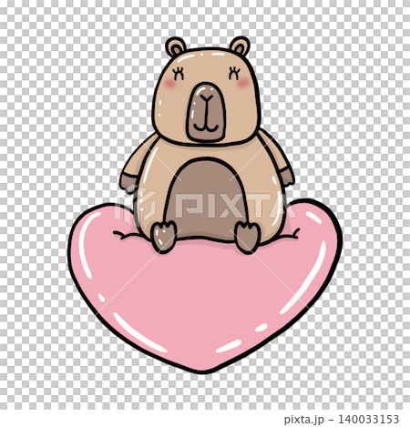 Cute Capybara Valentine Day Watercolor Clipart Bundle, Kawaii Love Animal PNG, Romantic Illustration Set Cute Capybara Valentine Day Watercolor Clipart Bundle, Kawaii Love Animal PNG, Romantic Illustration Set 140033153