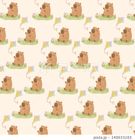Cute Capybara Summer Pattern Bundle, Kawaii Watercolor Seamless Pattern PNG, Tropical Animal Illustration Set Cute Capybara Summer Pattern Bundle, Kawaii Watercolor Seamless Pattern PNG, Tropical Animal Illustration Set 140033283