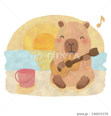 Cute Capybara Summer Watercolor Clipart Bundle, Kawaii Tropical Animal PNG, Beach Vacation Illustration Set Cute Capybara Summer Watercolor Clipart Bundle, Kawaii Tropical Animal PNG, Beach Vacation Illustration Set 140033370