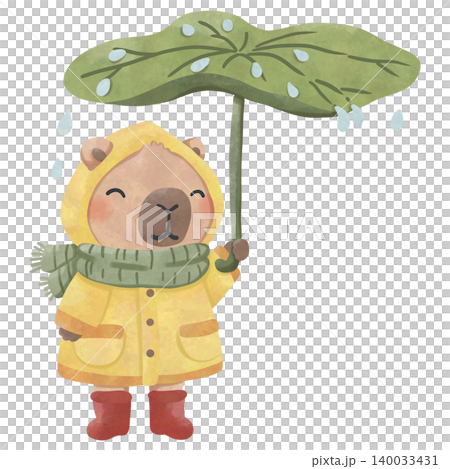 Cute Capybara Rainy Day Watercolor Clipart Bundle, Kawaii Cozy Animal PNG, Umbrella and Rain Illustration Set Cute Capybara Rainy Day Watercolor Clipart Bundle, Kawaii Cozy Animal PNG, Umbrella and Rain Illustration Set 140033431