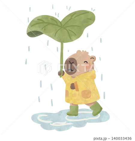 Cute Capybara Rainy Day Watercolor Clipart Bundle, Kawaii Cozy Animal PNG, Umbrella and Rain Illustration Set Cute Capybara Rainy Day Watercolor Clipart Bundle, Kawaii Cozy Animal PNG, Umbrella and Rain Illustration Set 140033436