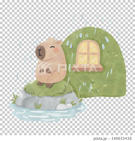 Cute Capybara Rainy Day Watercolor Clipart Bundle, Kawaii Cozy Animal PNG, Umbrella and Rain Illustration Set Cute Capybara Rainy Day Watercolor Clipart Bundle, Kawaii Cozy Animal PNG, Umbrella and Rain Illustration Set 140033438