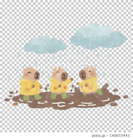 Cute Capybara Rainy Day Watercolor Clipart Bundle, Kawaii Cozy Animal PNG, Umbrella and Rain Illustration Set Cute Capybara Rainy Day Watercolor Clipart Bundle, Kawaii Cozy Animal PNG, Umbrella and Rain Illustration Set 140033443