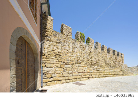 The old city walls in Piran, Slovenia 140033965