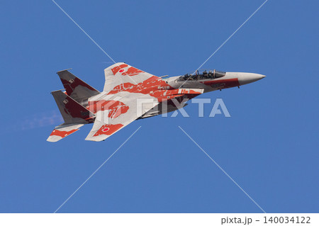 青空を飛ぶ航空自衛隊飛行教導群F-15DJイーグル 青空を飛ぶ航空自衛隊飛行教導群F-15DJイーグル 140034122