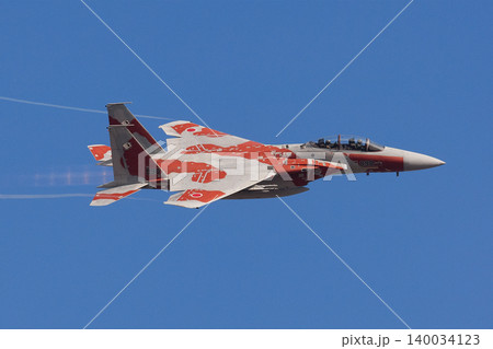 青空を飛ぶ航空自衛隊飛行教導群F-15DJイーグル 青空を飛ぶ航空自衛隊飛行教導群F-15DJイーグル 140034123