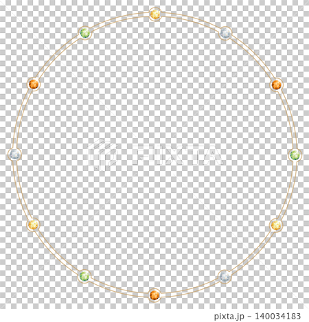 Simple gemstone frame, circular, yellow Simple gemstone frame, circular, yellow 140034183