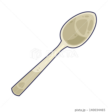 Illustration of Plastic Spoon Illustration of Plastic Spoon 140034465