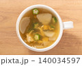 オクラ　カブ　卵スープ 140034597