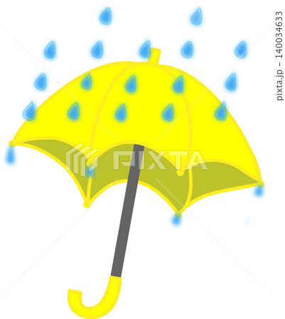 シンプルな雨の天気マーク 傘アイコン ベクターイラスト シンプルな雨の天気マーク 傘アイコン ベクターイラスト 140034633