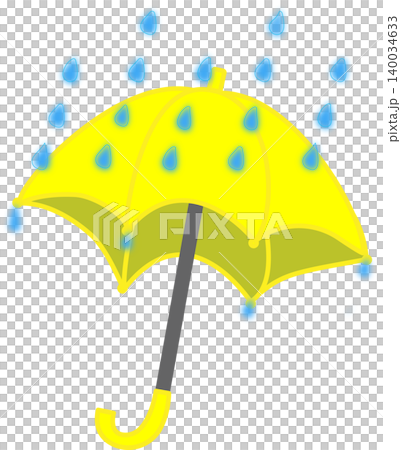 簡單的雨天圖示（雨傘圖示）向量圖 140034633
