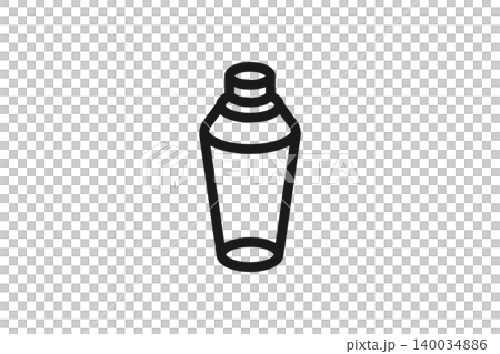 Shaker line art icon Shaker line art icon 140034886