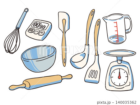 キッチン用品のベクターイラスト キッチン用品のベクターイラスト 140035362