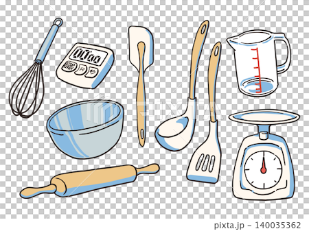 キッチン用品のベクターイラスト キッチン用品のベクターイラスト 140035362
