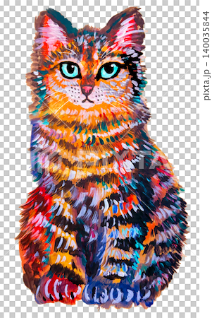 おすわり猫のイラスト 140035844