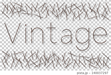 錆びた釘の英文字Vintage 錆びた釘の英文字Vintage 140037297