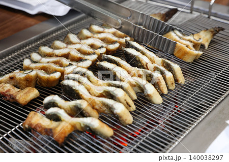 Traditional Korean Style BBQ Grilled Freshwater Eel Traditional Korean Style BBQ Grilled Freshwater Eel 140038297