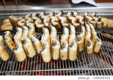 Traditional Korean Style BBQ Grilled Freshwater Eel 140038301