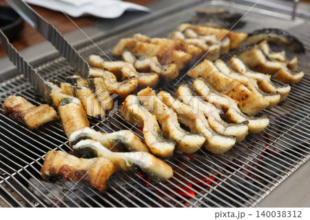 Traditional Korean Style BBQ Grilled Freshwater Eel Traditional Korean Style BBQ Grilled Freshwater Eel 140038312