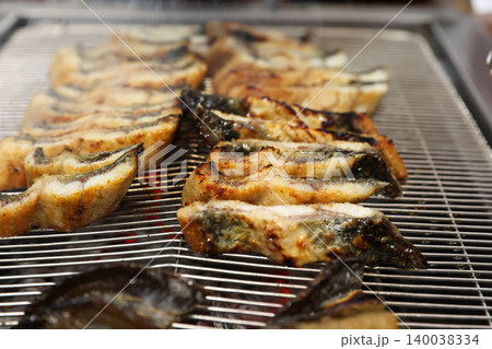 Traditional Korean Style BBQ Grilled Freshwater Eel Traditional Korean Style BBQ Grilled Freshwater Eel 140038334