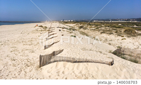 Sand dunes and Beach in Esmoriz, Ovar - Portugal Sand dunes and Beach in Esmoriz, Ovar - Portugal 140038703