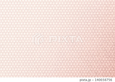 キラキラ輝く繊細な淡い赤色の模様に白い麻の葉柄を重ねた背景画像7 140038756