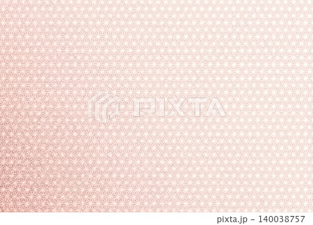 キラキラ輝く繊細な淡い赤色の模様に白い麻の葉柄を重ねた背景画像8 140038757