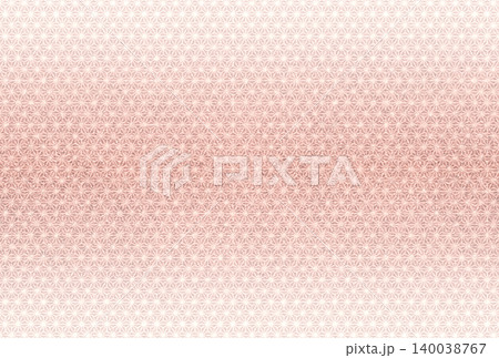 キラキラ輝く繊細な淡い赤色の模様に白い麻の葉柄を重ねた背景画像18 140038767