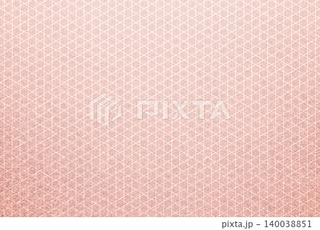 キラキラ輝く繊細な淡い赤色の模様に白い籠目柄を重ねた背景画像9 140038851