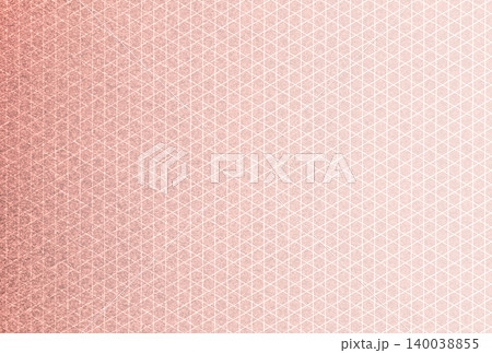 キラキラ輝く繊細な淡い赤色の模様に白い籠目柄を重ねた背景画像13 140038855