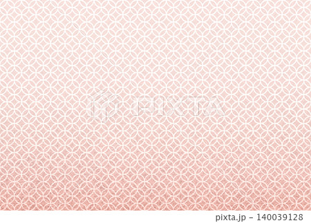 キラキラ輝く繊細な淡い赤色の模様に白い七宝柄を重ねた背景画像2 キラキラ輝く繊細な淡い赤色の模様に白い七宝柄を重ねた背景画像2 140039128