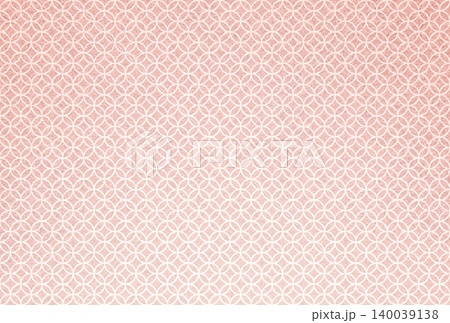 キラキラ輝く繊細な淡い赤色の模様に白い七宝柄を重ねた背景画像12 キラキラ輝く繊細な淡い赤色の模様に白い七宝柄を重ねた背景画像12 140039138