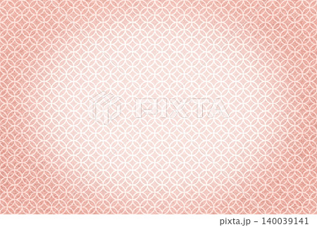 キラキラ輝く繊細な淡い赤色の模様に白い七宝柄を重ねた背景画像15 キラキラ輝く繊細な淡い赤色の模様に白い七宝柄を重ねた背景画像15 140039141