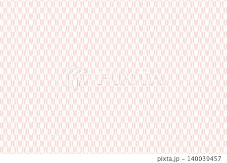 繊細な淡い赤色の模様に白い矢絣柄を重ねた背景画像 繊細な淡い赤色の模様に白い矢絣柄を重ねた背景画像 140039457