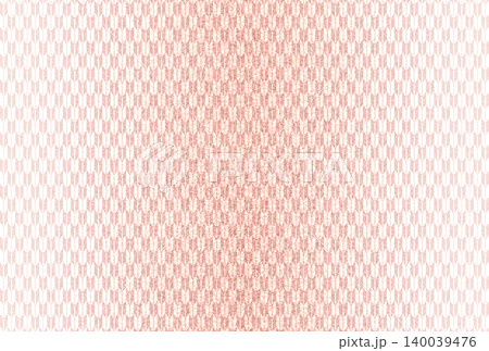キラキラ輝く繊細な淡い赤色の模様に白い矢絣柄を重ねた背景画像19 140039476
