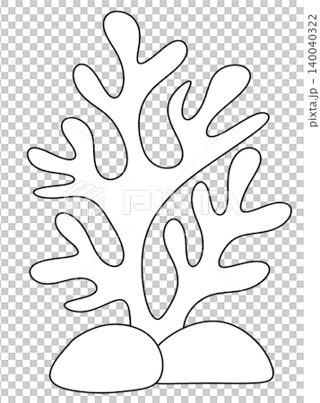 digital hand draw of sea weed underwater plants digital hand draw of sea weed underwater plants 140040322