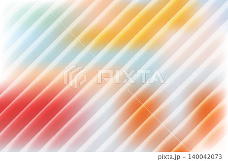 Abstract background featuring blurry diagonal bars in soft red, orange, yellow, and blue tones overlaying a white backdrop. Abstract background featuring blurry diagonal bars in soft red, orange, yellow, and blue tones overlaying a white backdrop. 140042073