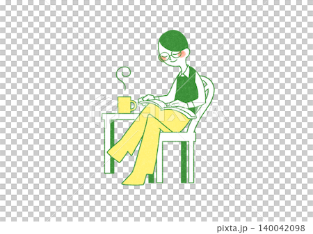 読書する人 140042098